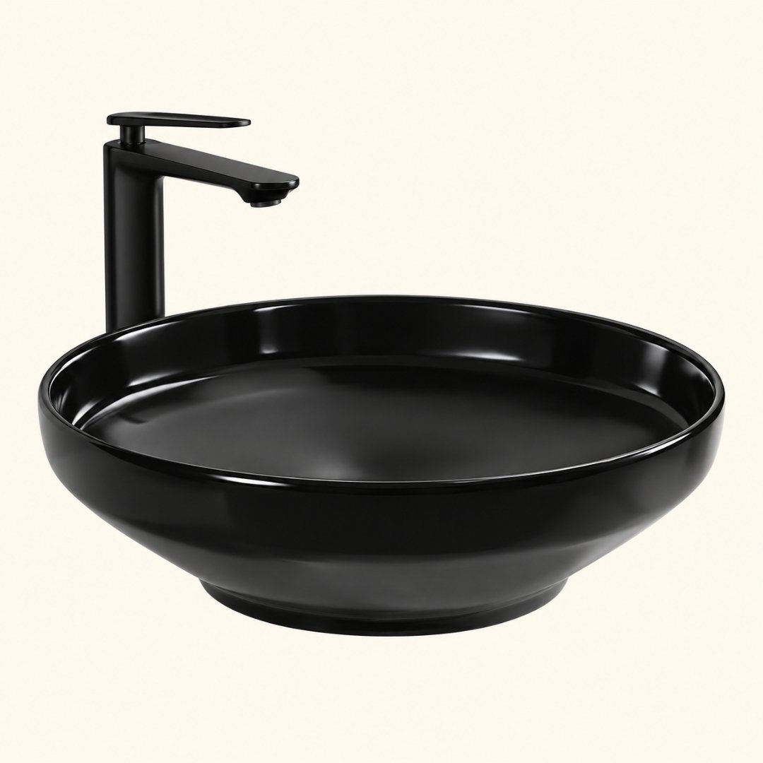 Sonet BIG - FLAIR BLACK, table top basin (view 2)
